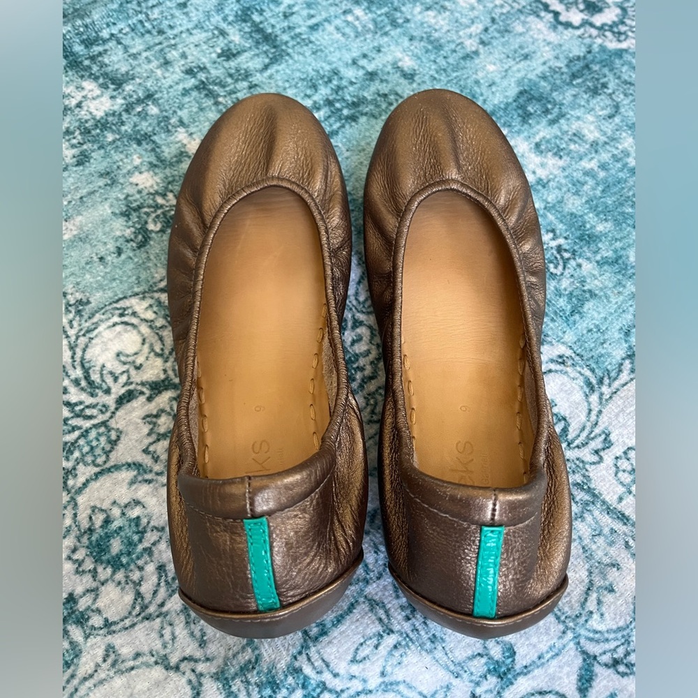 Tieks Metallic Bronze Ballet Flats - 9